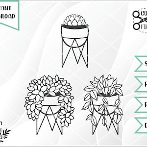 Topfpflanzen Silhouette - SVG Digital File