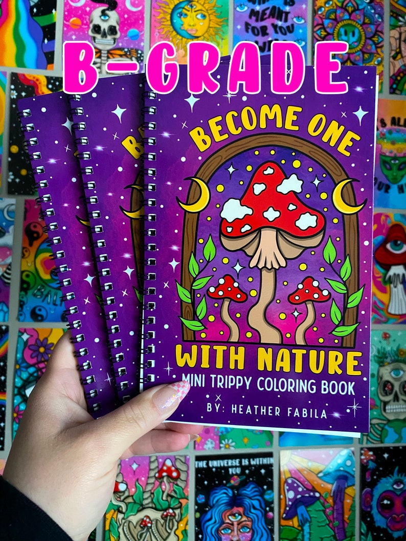 B GRADE errors nature mini coloring book image 1