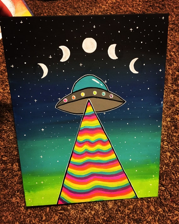 Trippy moon phase abduction | Etsy