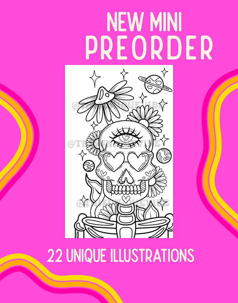 PREORDER mini coloring book 3 image 4