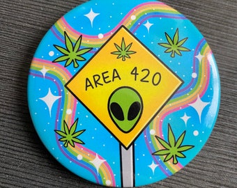 Area 420 button pin