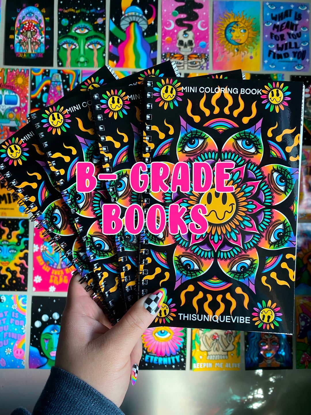 B-GRADE errors Mini Coloring Book - Etsy