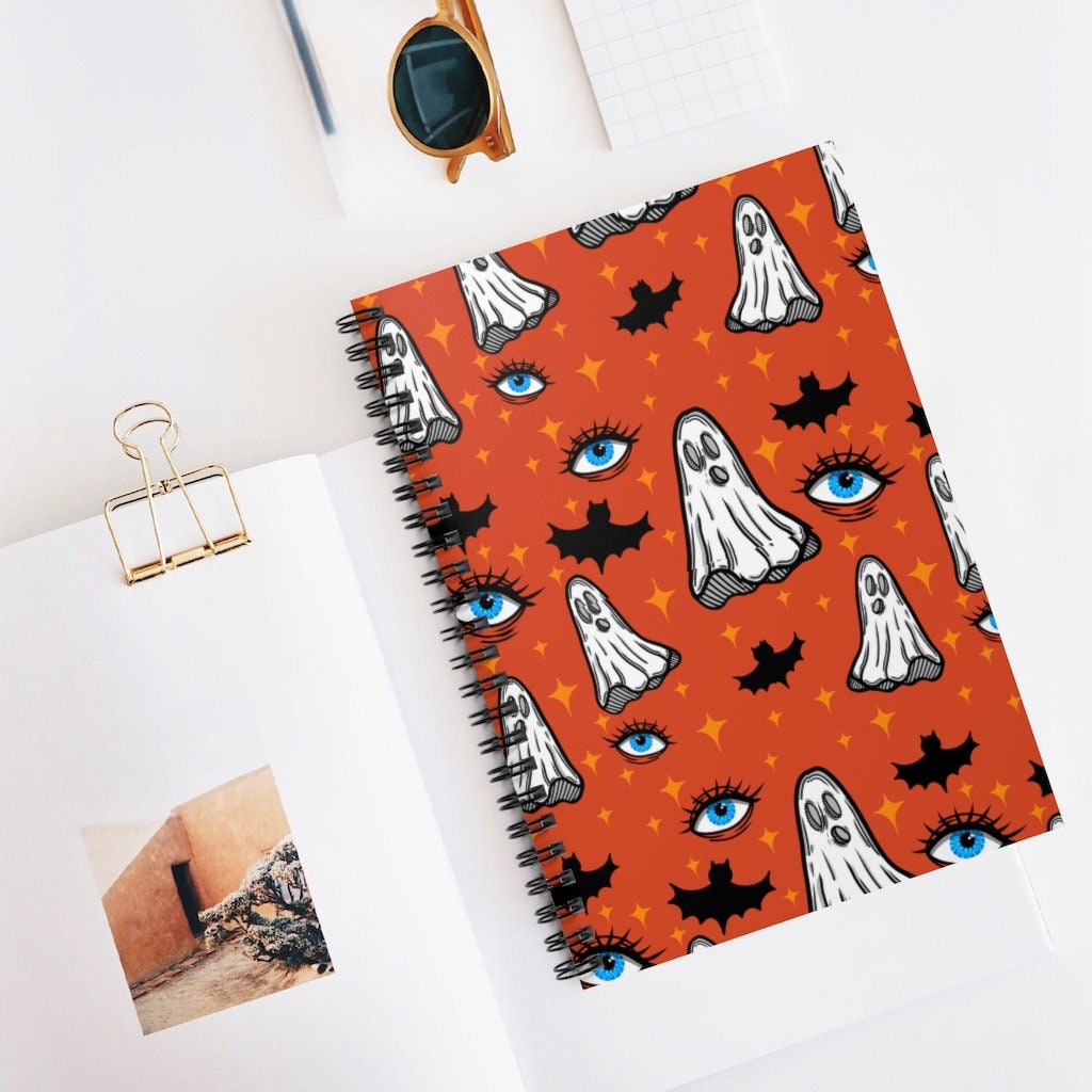 Ghost Notebook Spiral Notebooks | Cute, Aesthetic Journal - Etsy