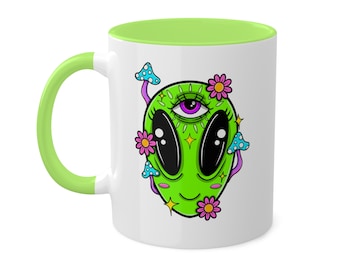 Cute alien Mugs,