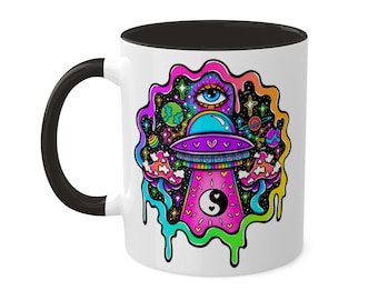 Trippy ufo mug