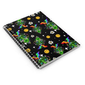 Alien babe notebook Spiral notebooks | Cute, aesthetic journal, alien notebook, alien art, alien stationery, trippy notebooks image 3