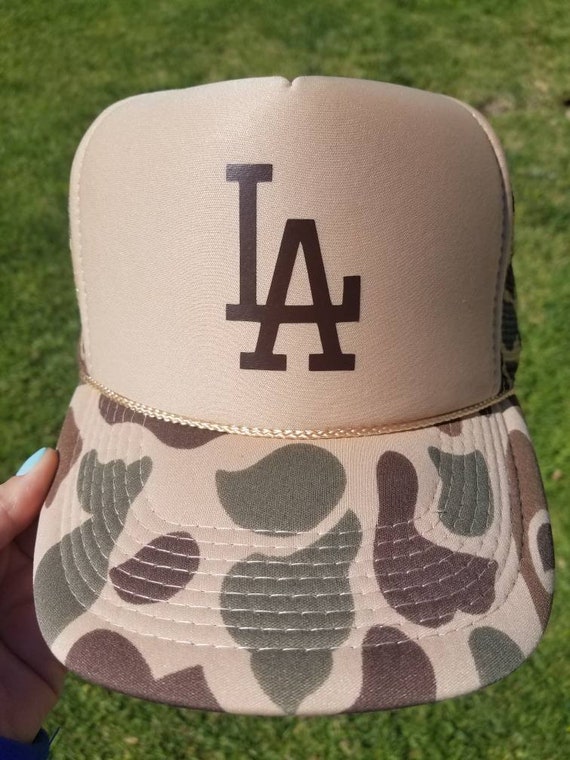 camo dodgers hat