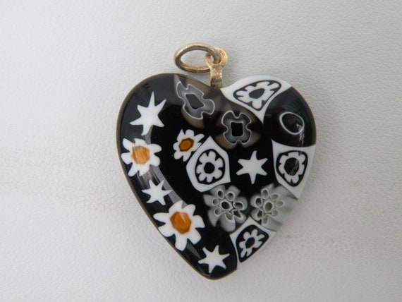 Pendentif Millefiori Murano En Argent Véritable - Verre Murano - Pièce Unique Neuf Avec étiquettes