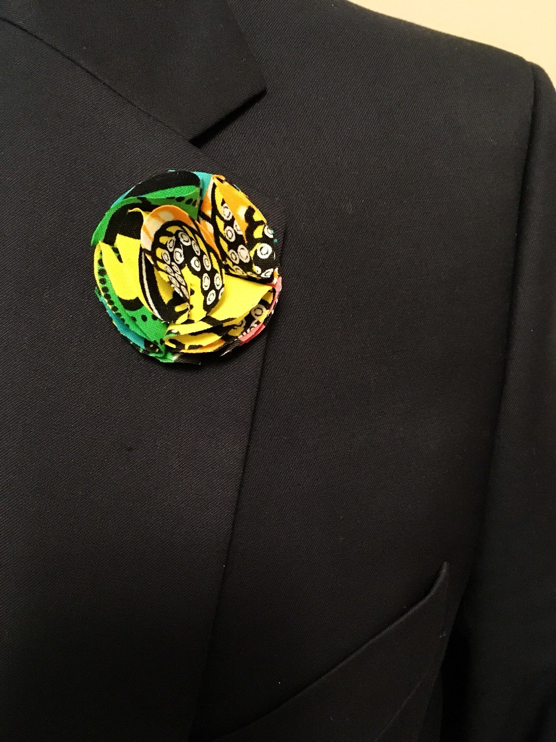 Lapel Pin/pocket Square SET Etsy