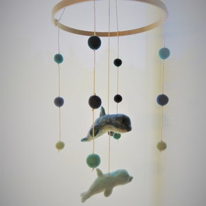 Dolphin baby mobile