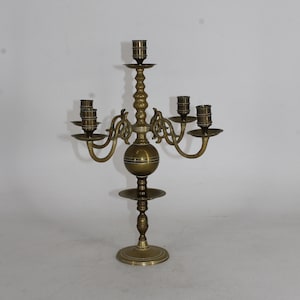 vintage Dutch candelabra -bronze - medieval
