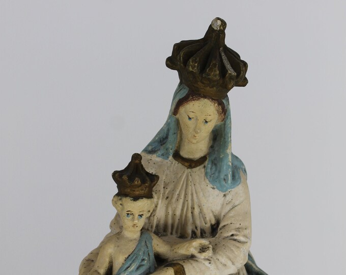 French Statue "notre Dame De Victoire" 1910 Mary and Infant Jesus - Etsy
