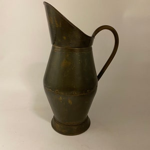 vintage brass umbrella holder, umbrella stand French