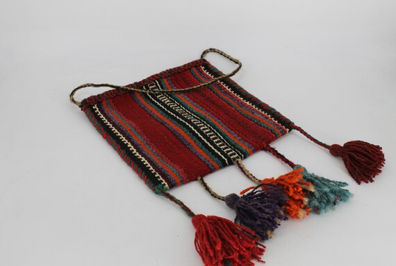 original hippie purse -boho gipsy purse - handkn
