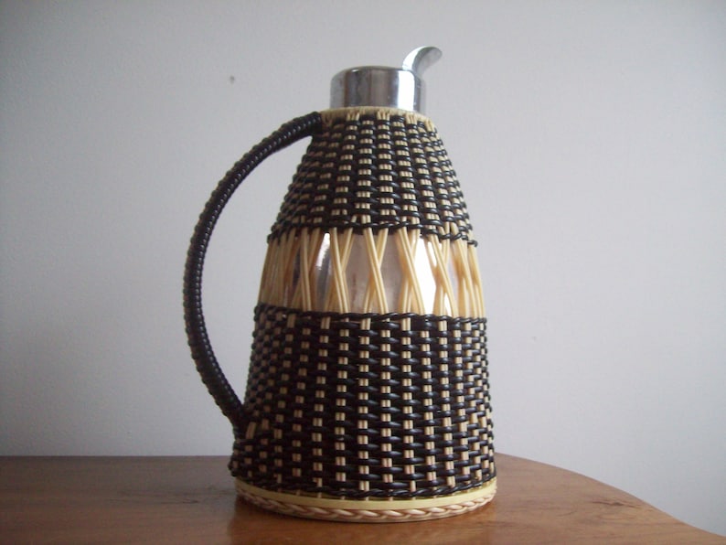 Midcentury Sweden Insulated Pitcher Carafe Thermos AB Jönköping No Top