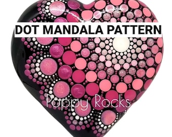 Rosy Heart UPDATED Dot Mandala Pattern
