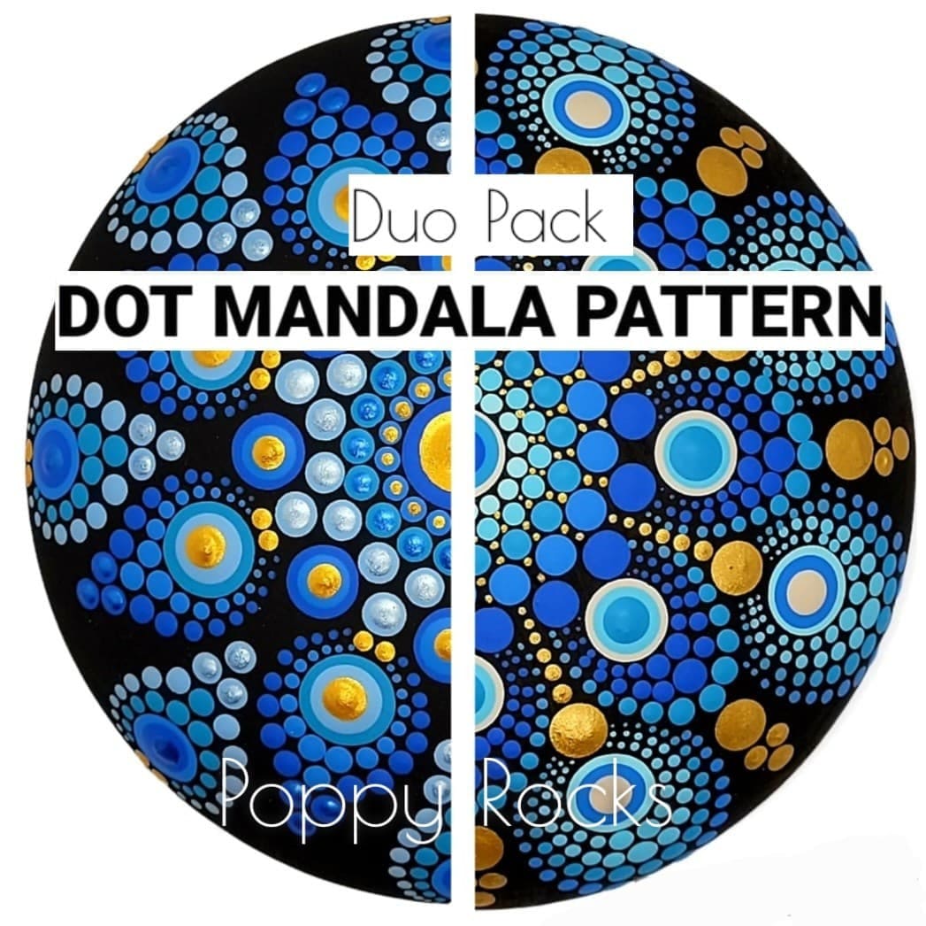 DUO PACK 7 Dot Mandala Patterns Etsy