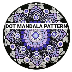Dragonfly Wings Dot Mandala Pattern