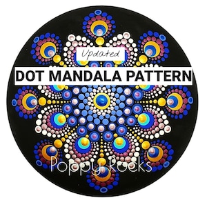 Påfågelkupol UPPDATERAD Prickig Mandala Mönster