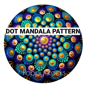 Infinite Shine Dot Mandala Pattern