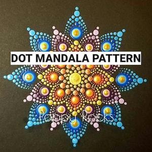 Fantasy Flower Dot Mandala Pattern
