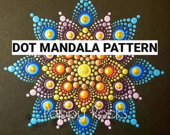 Fantasy Flower Dot Mandala Pattern