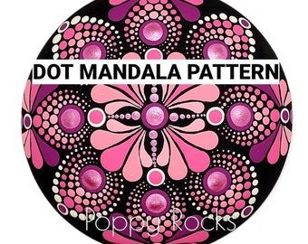 Azalea Bloom Dot Mandala Pattern
