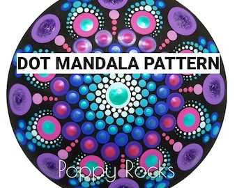 Unicorn Floss UPDATED Dot Mandala Pattern
