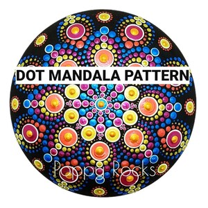 Elektrisch Blue Dot Mandala-patroon