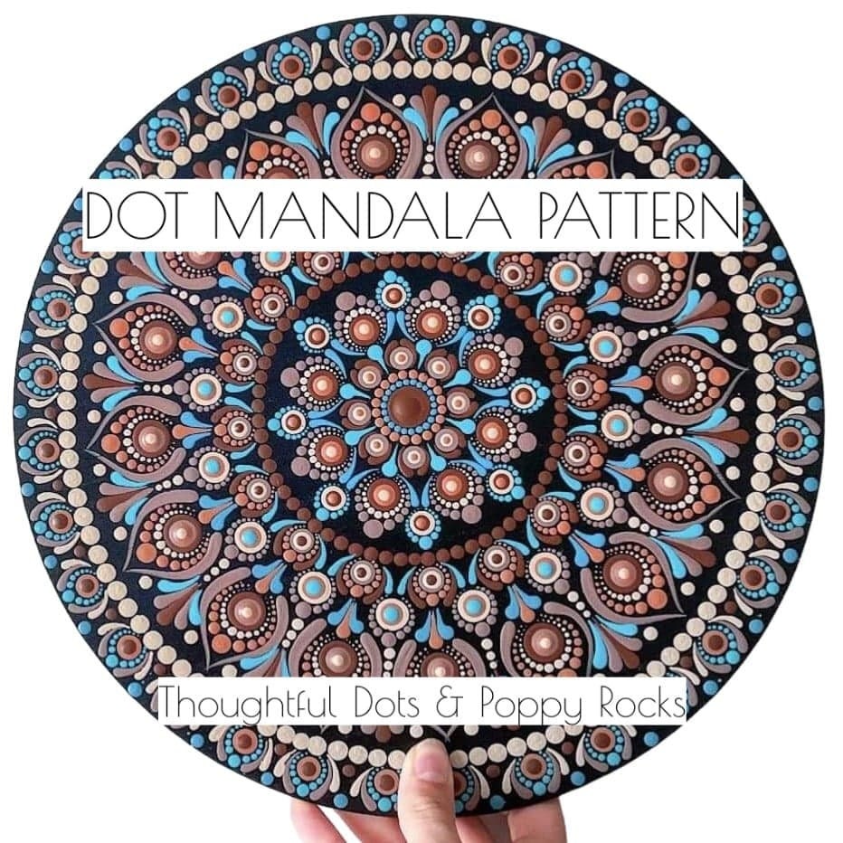 Coloring Book Dot Painting Mandala For Adults: 50 Pieces to color yourself  | Point Painting | Coloring book for adults with dots | Mandala Dotting