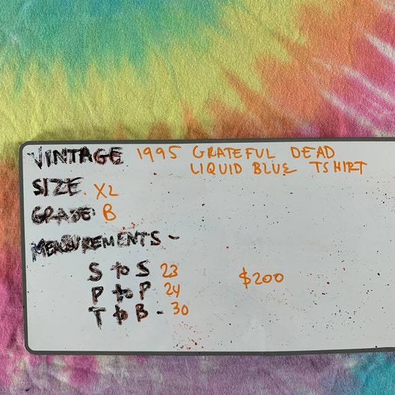 Vintage 1995 Grateful Dead Liquid Blue T-shirt si… - image 7