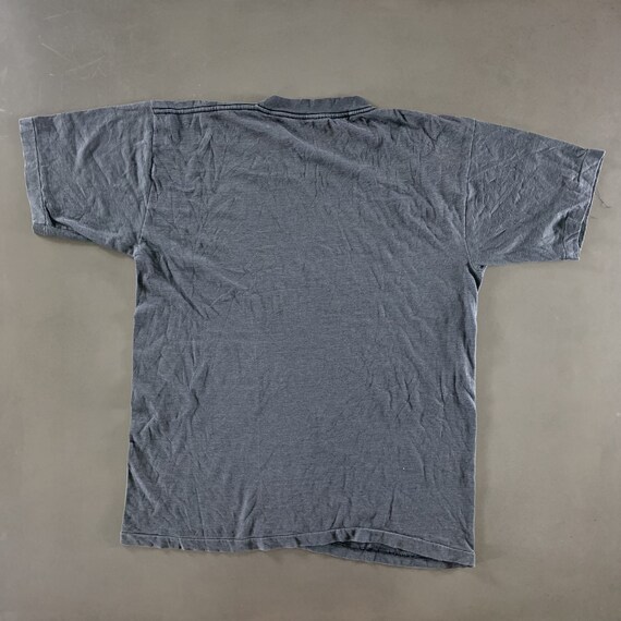 Vintage 1990s Grey Striped T-shirt size XXL - image 3