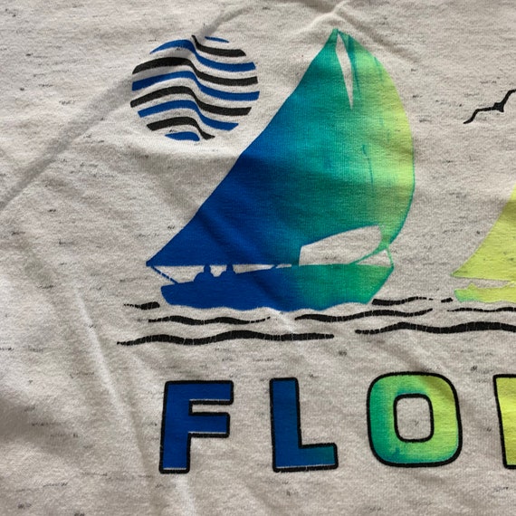 Vintage 1990s Florida Sailboats T-shirt size Medi… - image 2