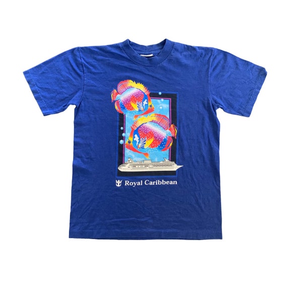 Vintage 1990s Royal Caribbean Fish T-shirt size La