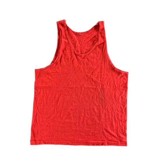 Vintage 1990s Blank Red Tank size XL - image 1