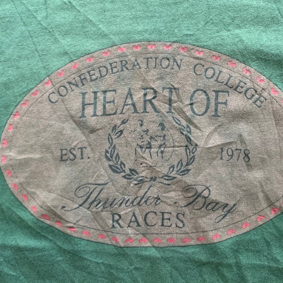 Vintage Early 1990s Confederation College T-shirt… - image 2