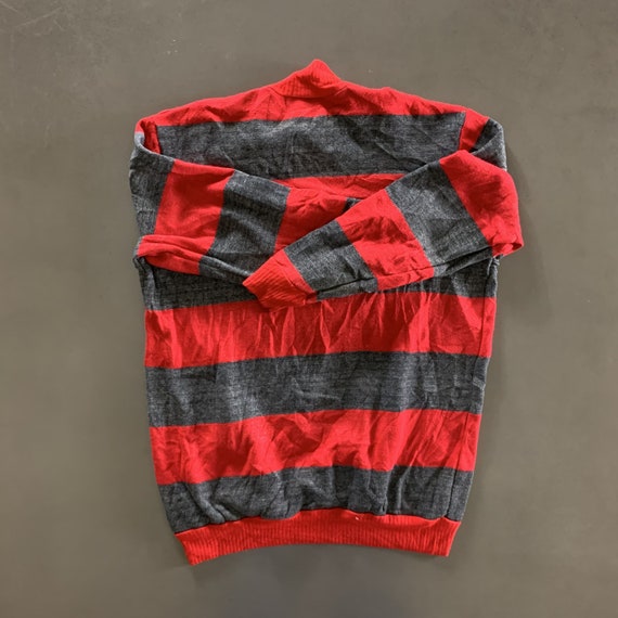 Vintage 1990s Striped Turtleneck Sweatshirt size … - image 4