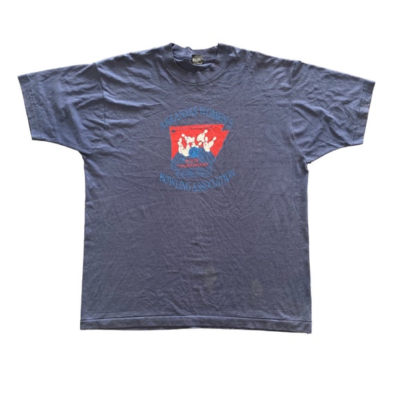 Vintage 1991 Bowling T-shirt size 2XL - image 1