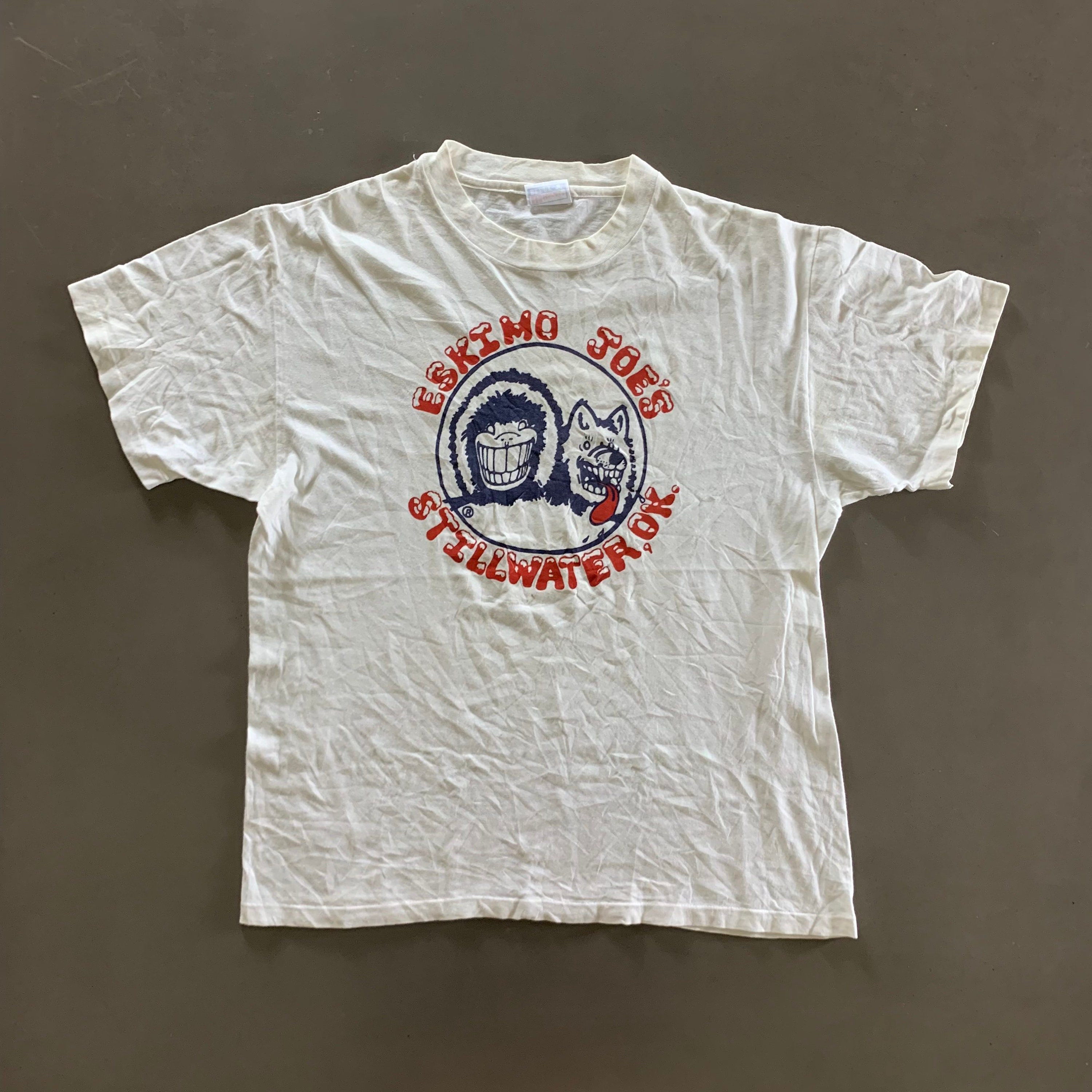 Vintage 1990s White Eskimo Joes T-shirt Size Large - Etsy UK