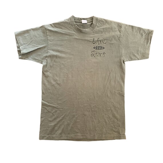 Vintage 1990s Lifes Short Christian T-shirt size … - image 1