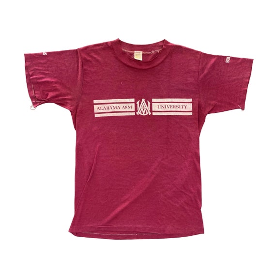 Vintage 80s Alabama A and M University T-shirt si… - image 1