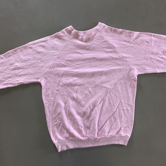 Vintage 1980s Pink Sweatshirt size Large - image 4