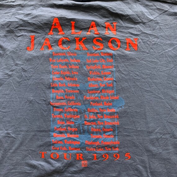 Vintage 1995 Alan Jackson T-shirt sizes XL - image 5