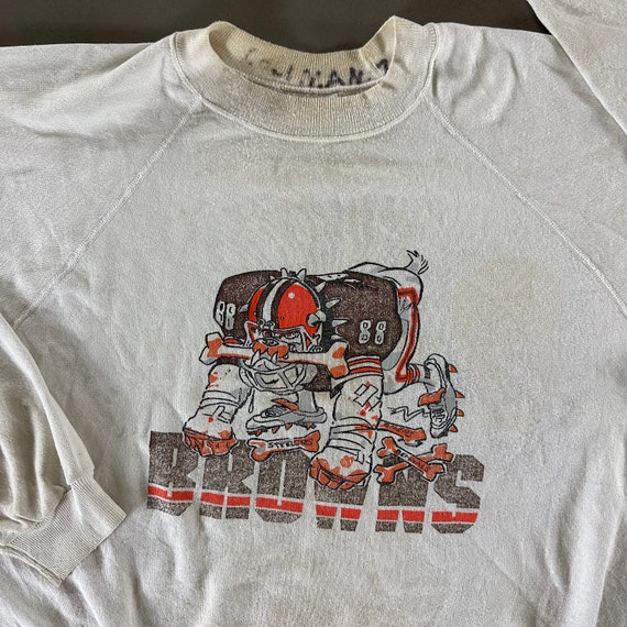 Vintage 1980s Cleveland Browns Sweatshirt size XL - image 2