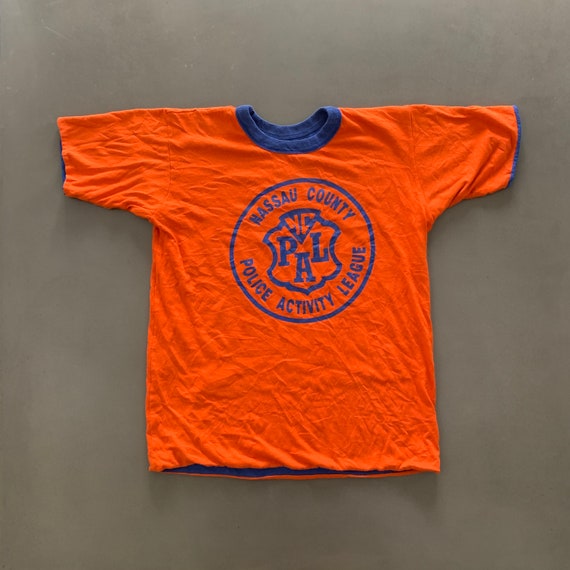 Vintage 1980s Reversible Police T-shirt size Large