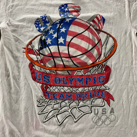 Vintage 1990s USA Olympics T-shirt size Medium - image 2