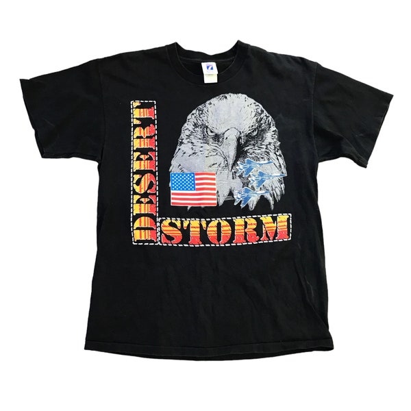 Vintage Desert Storm T-shirt Size Large