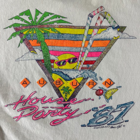 Vintage 1987 Auburn University T-shirt size Large - image 5