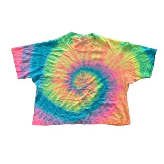 Vintage 1980s Tie Dye T-shirt size OSFA - image 1