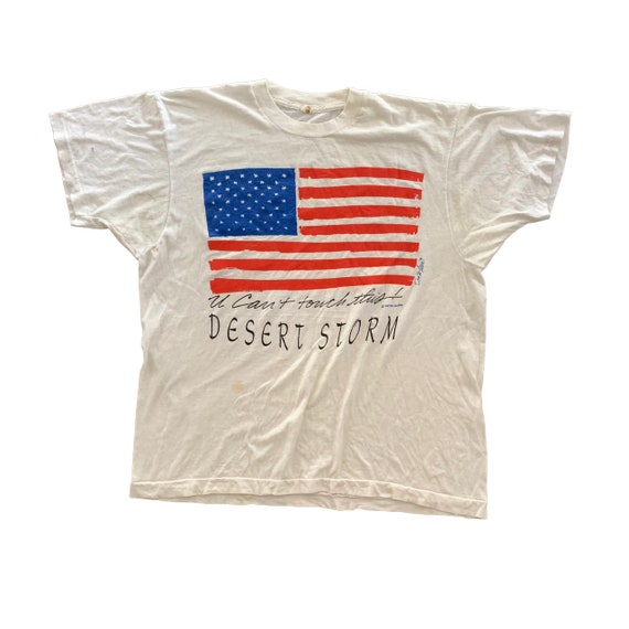 Vintage 1990s USA Desert Storm T-shirt size XL - image 1